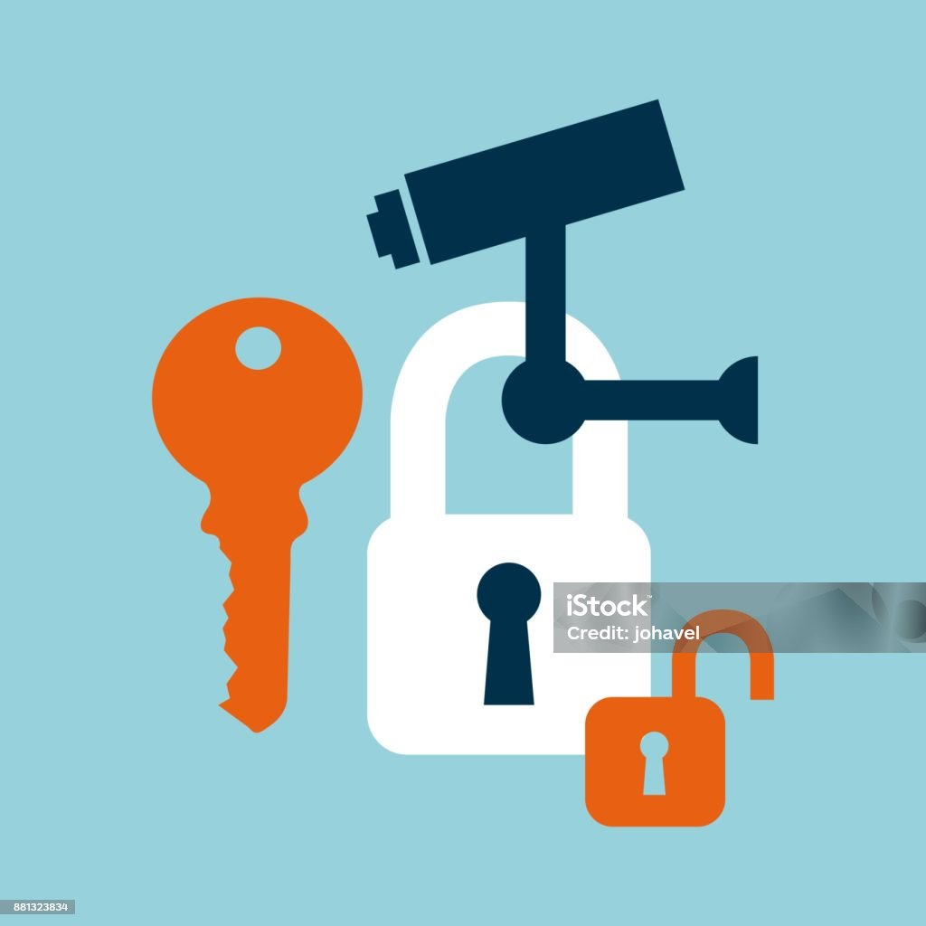 Security System Design Stock Illustration - Download Image Now ...