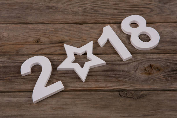 istock Happy New Year 2018 with Star 881328660