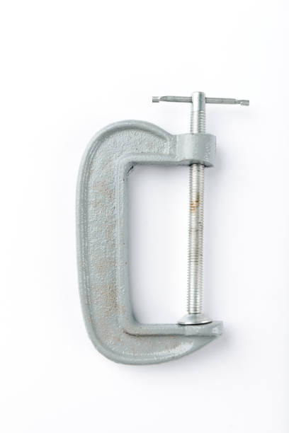 istock C-clamp gray color isolated on white background - Generic industrial 881331866