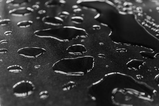 istock Drops of water has spread on the surface 881332132