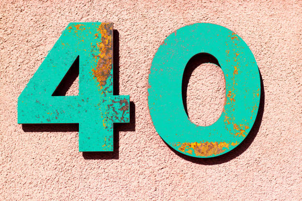 istock Turquoise Street Address Number: 40 881334196