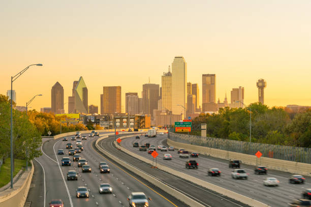 istock Dallas downtown skyline at twilight, Texas 881344670