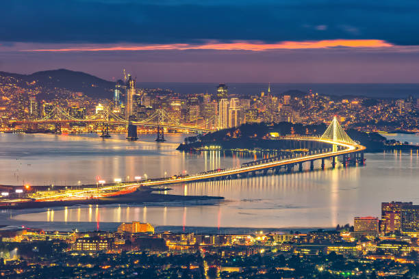 istock San Francisco skyline and Bay Bridge at sunset 881344742