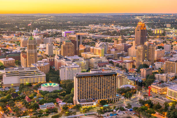 istock Downtown San Antonio skyline 881344878