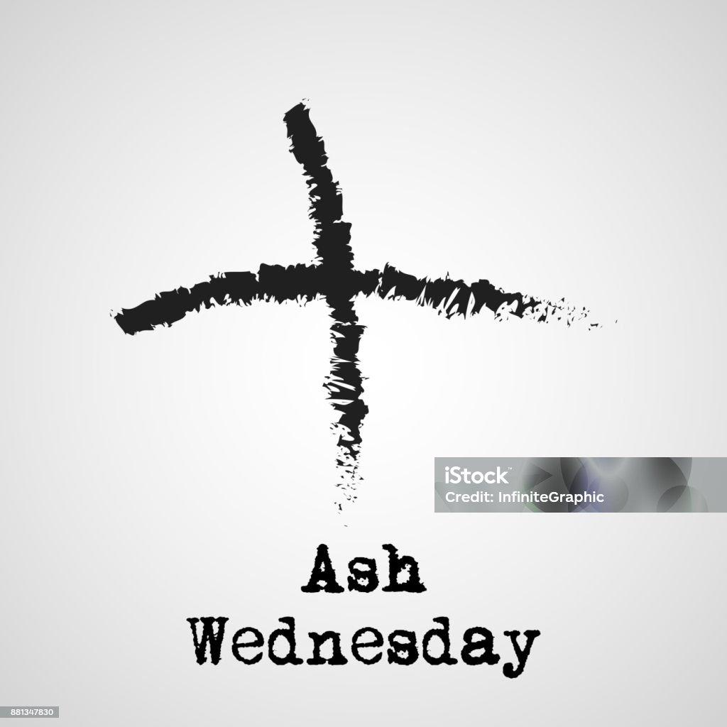 Illustration Of Ash Wednesday Background Stock Illustration ...