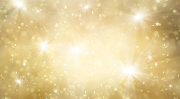 Abstract gold and bright glitter for new year background