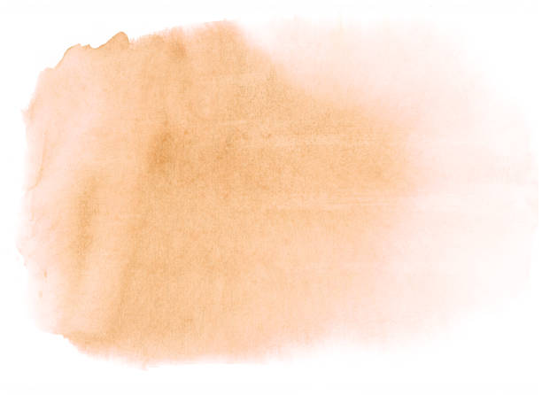 istock Butterum watercolor. Light stain with aquarelle paint blotch. 881376628