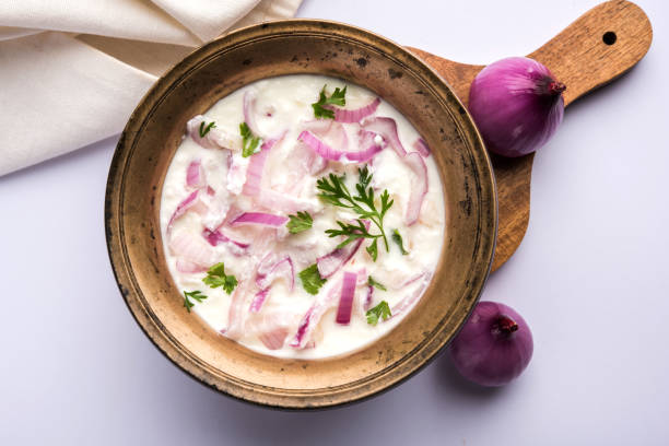 istock Onion Raita or Salad or Pyaj or Kanda Koshimbir 881381676