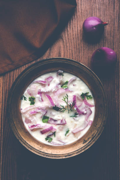 istock Onion Raita or Salad or Pyaj or Kanda Koshimbir 881384652
