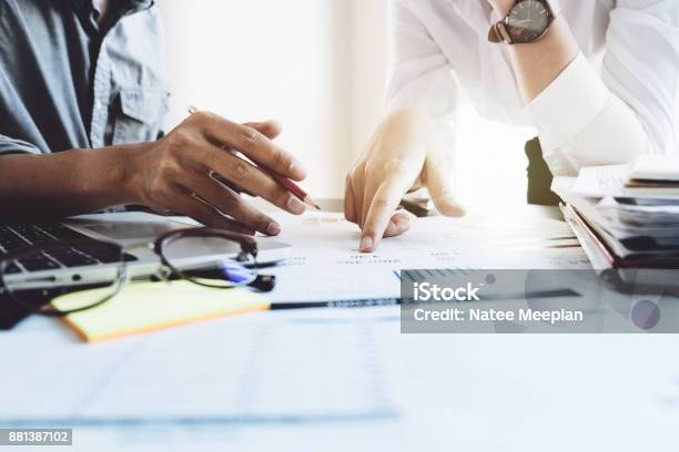 Business Team Meeting Present Professional Investor Working With New Startup Project Finance Managers Task With Laptop Computer Business Teamwork Concept Stock Photo - Download Image Now