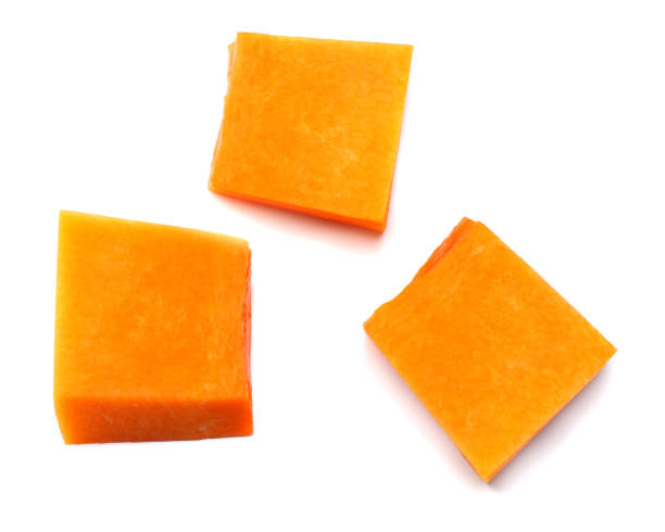 istock piece of pumpkin isolated on white background top view 881419142
