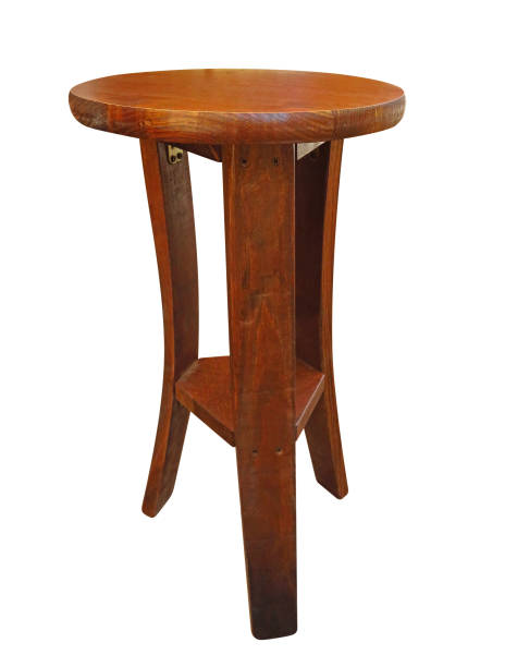 istock Wooden round seat 881425268