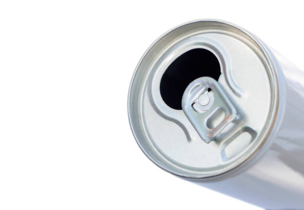 istock open a Canned beverage isolated on white background. 881433332
