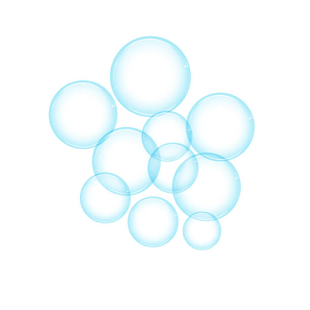 istock a group of soap bubbles from a washing powder are small and large 881436050