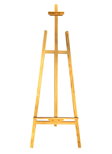 istock Wooden easel isolated 881436528