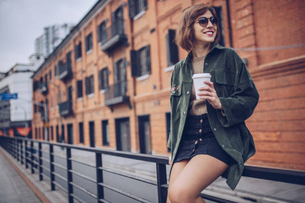 istock Girl on coffee break alone 881461388