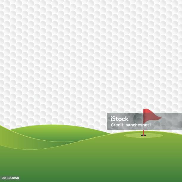 Golf Stock Illustration - Download Image Now - Golf, Invitation, Flag