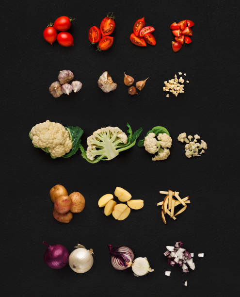 istock Collage of various vegetables on black background, isolated 881464264