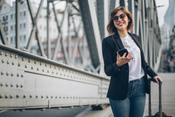 istock Lady going on business travel 881465316