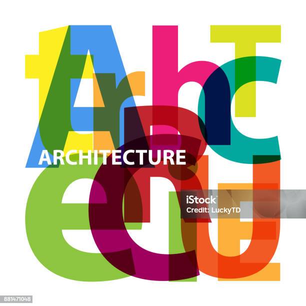 Vector Architecture Broken Text Stock Illustration - Download Image Now - Abstract, Architecture, Broken