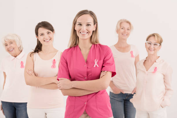 istock Breast cancer  ribbon awareness concept 881493416
