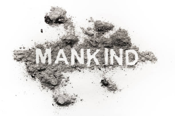 istock Mankind word as metaphor for violence 881495000