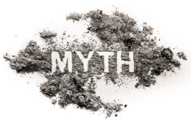 istock Myth word written in ash or dust 881495334