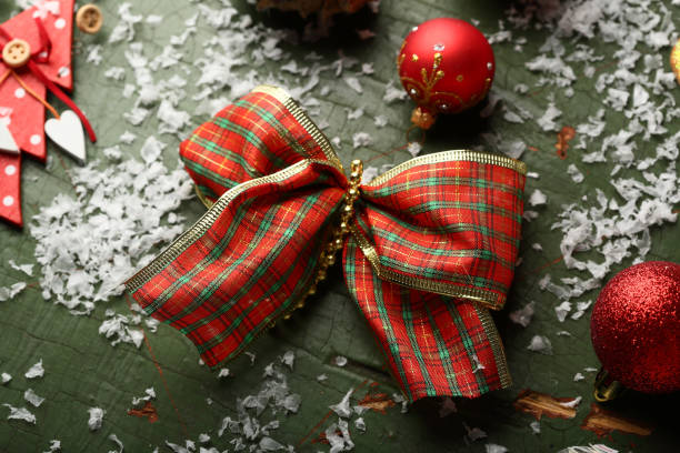 istock Christmas decoration with snow, holiday 881496038