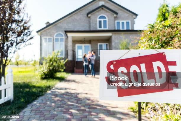 Sold House Stock Photo - Download Image Now - Selling, House, Moving House