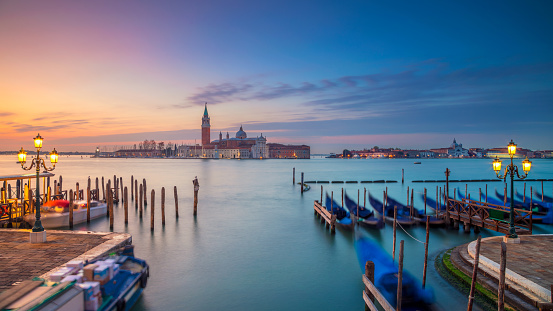 Venice panorama in the morning.