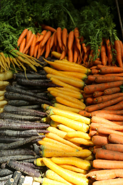 Carrots on farmers market