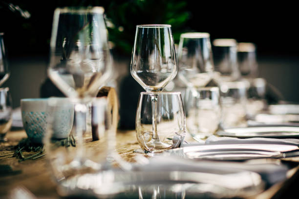 istock Luxury Table setting for party, Christmas, holidays and weddings. 881515714