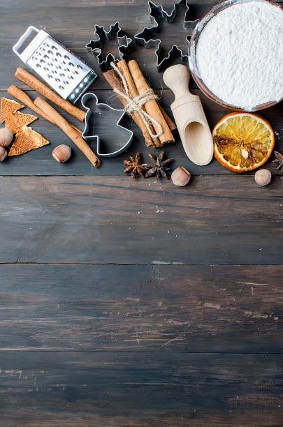 istock Cutting the gingerbread cookie dough for Christmas and New Year 881515942
