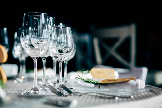 istock Luxury Table setting for party, Christmas, holidays and weddings. 881516270