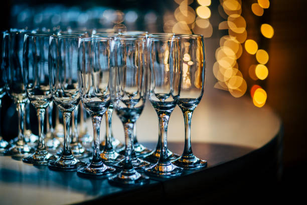 Luxury Table setting for party, Christmas, holidays and weddings.