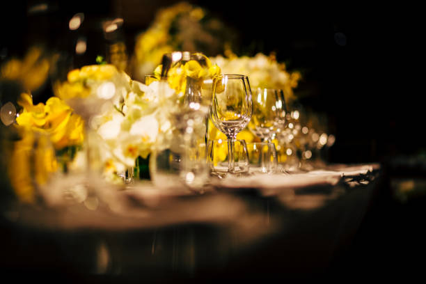 istock Luxury Table setting for party, Christmas, holidays and weddings. 881521444