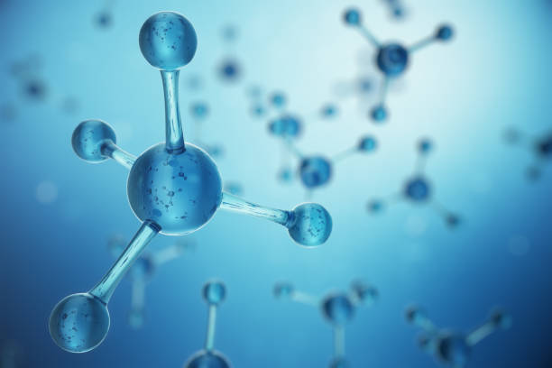 istock 3D illustration Atoms structure. Science or medical background with molecules and atoms. Medical background for banner or flyer. Structure at the atomic level 881524906