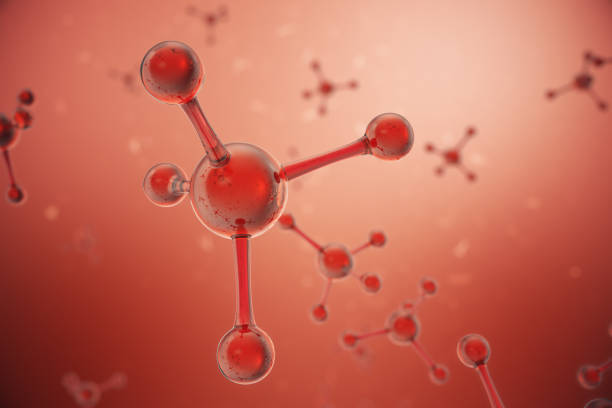 istock 3D illustration Atoms structure. Science or medical background with molecules and atoms. Medical background for banner or flyer. Structure at the atomic level, 881524936