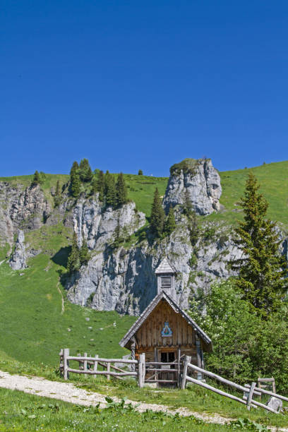 istock mountain chapel in Brauneck area 881535562