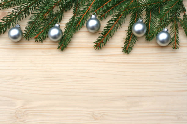 Vintage Christmas Background Horizontal Stock Photo - Download