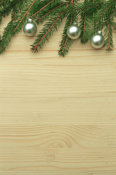 Vintage Christmas Background Horizontal Stock Photo - Download