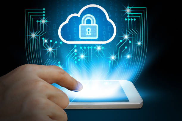 istock Businessman use smartphone with padlock and cloud technology background, Cyber Security Data Protection Business Technology Privacy concept, Internet Concept of global business 881575358
