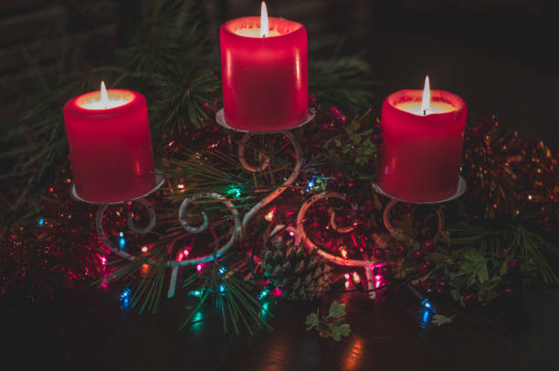 istock vintage christmas postcard 881584144