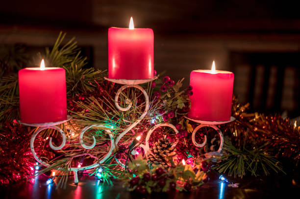 istock vintage christmas postcard 881584224