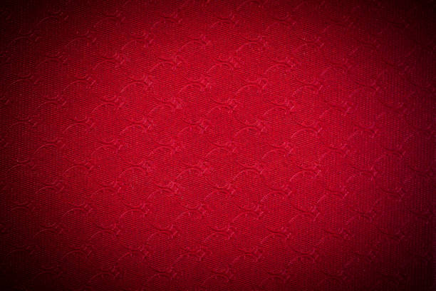 istock Red christmas background with ornament texture 881584436