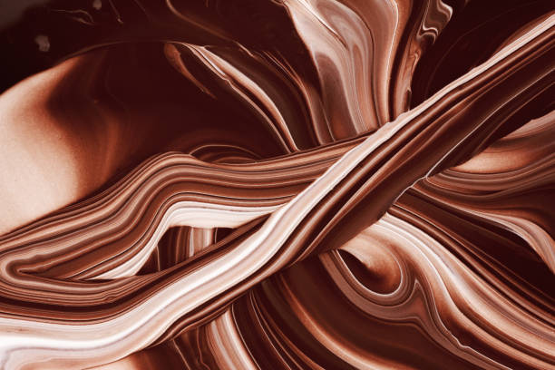 istock Abstract background, hot, melted chocolate and milk 881597798