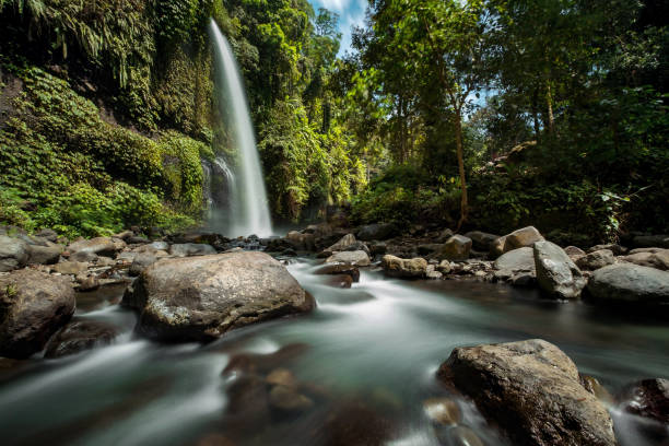 istock Sendang Gile waterfall is a stunning waterfall on Lombok, Indonesia. 881601230