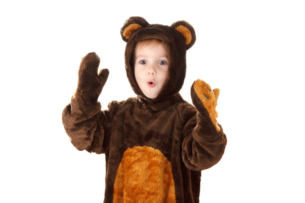 Bear Costume Kids Brown White Bear Costume Kids Brown White