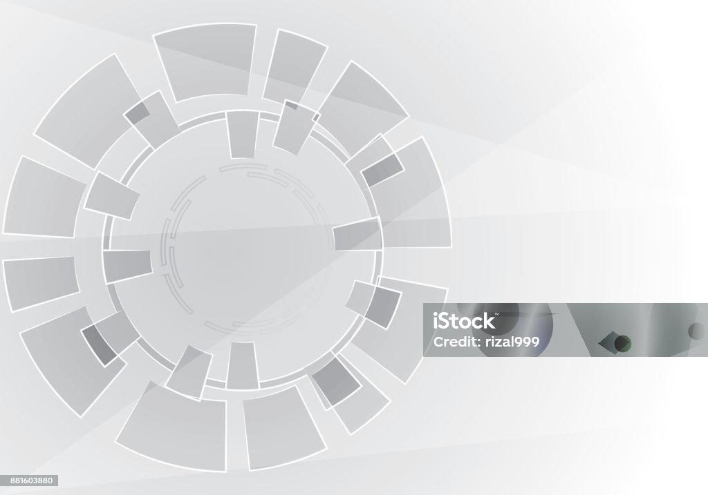 Tech Round Background Technology Rounded Background Stock Illustration - Download Image Now ...
