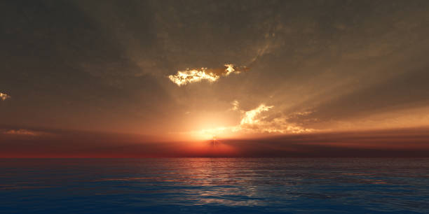 istock beautifully sunset over ocean 881625364